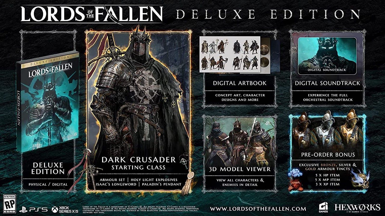 What is the difference between Lords of the Fallen Deluxe and Standard Edition?
